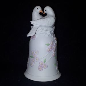 Vintage ENESCO Forever Love Dove Birds Nest Bell